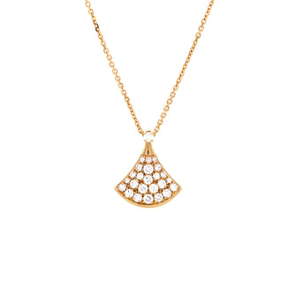 Bvlgari Divas' Dream Pendant Necklace 18K Yellow Gold with Diamonds Small