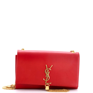 Saint Laurent Classic Monogram Tassel Crossbody Bag Leather Medium