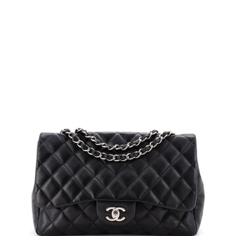 Chanel Classic Single Flap Bag Quilted Lambskin Jumbo