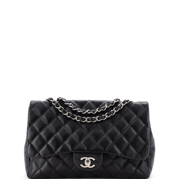 Chanel Classic Single Flap Bag Quilted Lambskin Jumbo
