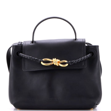 Bottega Veneta Ciao Ciao Top Handle Bag Leather with Intrecciato Detail Small
