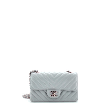 Chanel Classic Single Flap Bag Chevron Lambskin Mini