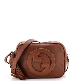 Gucci Blondie NM Camera Shoulder Bag Diagonal Quilted Leather Small