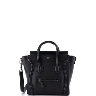Celine Luggage Bag Grainy Leather Nano