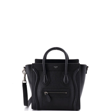 Celine Luggage Bag Grainy Leather Nano