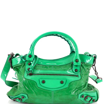 Balenciaga First Classic Studs Bag Coated Canvas