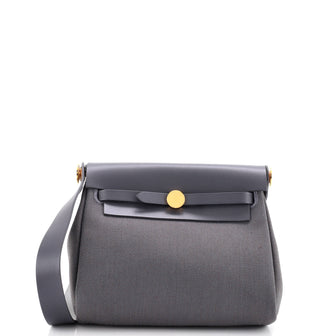Hermes Herbag Zip Toile and Leather 20