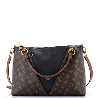 Louis Vuitton V Tote Monogram Canvas and Leather MM