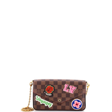 Louis Vuitton Felicie Pochette Limited Edition Patches Damier
