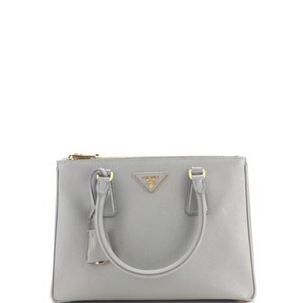 Prada Galleria Double Zip Tote Saffiano Leather Small