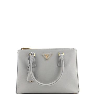 Prada Galleria Double Zip Tote Saffiano Leather Small