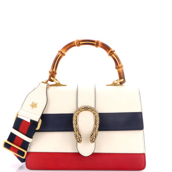 Gucci Dionysus Bamboo Top Handle Bag Colorblock Leather Medium