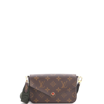 Louis Vuitton Felicie Strap & Go Handbag Monogram Canvas