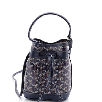 Goyard Petit Flot Bucket Bag Coated Canvas Mini