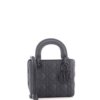 Christian Dior Ultra Matte Lady Dior Chain Bag Cannage Quilt Calfskin Mini