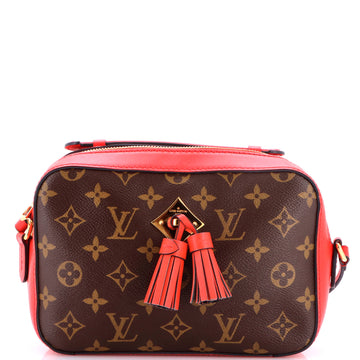 Louis Vuitton Saintonge Handbag Monogram Canvas with Leather