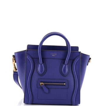 Celine Luggage Bag Grainy Leather Nano