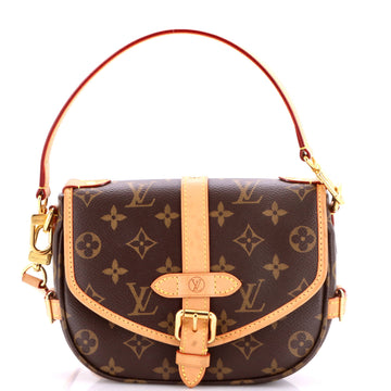 Louis Vuitton Saumur Handbag Monogram Canvas BB