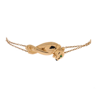 Cartier Panthere de Cartier Double Chain Bracelet 18K Yellow Gold with Tsavorite and Onyx