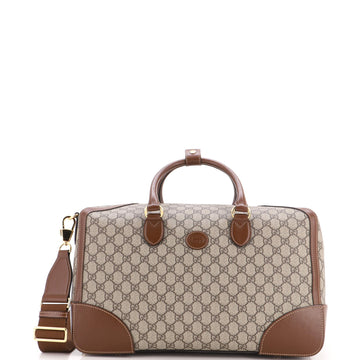 Gucci Interlocking G Patch Duffle Bag GG Coated Canvas Medium