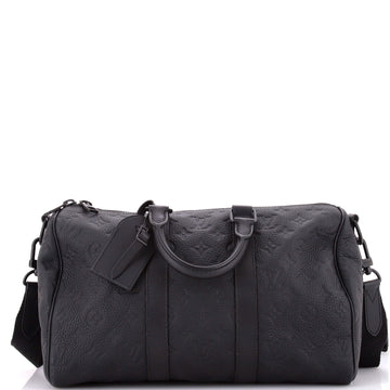 Louis Vuitton Keepall Bandouliere Bag Monogram Taurillon Leather 35