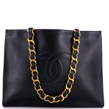 Chanel Vintage CC Chain Tote Lambskin XL