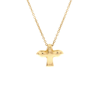 Tiffany & Co. Bird Pendant Necklace 18K Yellow Gold