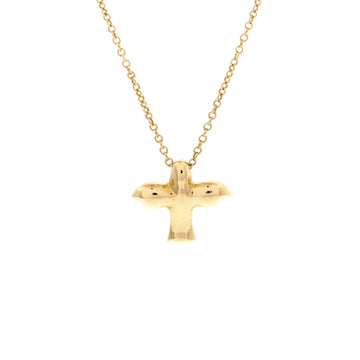 Tiffany & Co. Bird Pendant Necklace 18K Yellow Gold