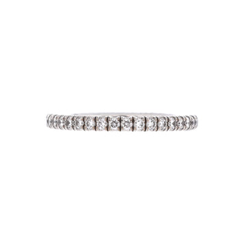 Cartier Etincelle de Cartier Eternity Wedding Band Ring 18K White Gold and Diamonds 2mm