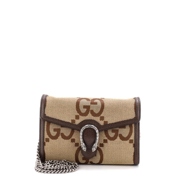 Gucci Dionysus Chain Wallet Jumbo GG Canvas Small
