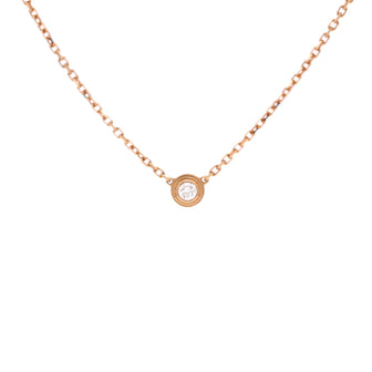 Cartier Cartier D'Amour Pendant Necklace 18K Rose Gold with Diamond XS