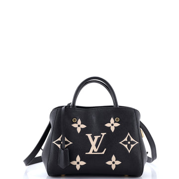 Louis Vuitton Montaigne Handbag Bicolor Monogram Empreinte Giant BB