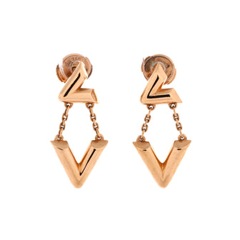Louis Vuitton LV Volt Upside Down Earrings 18K Rose Gold