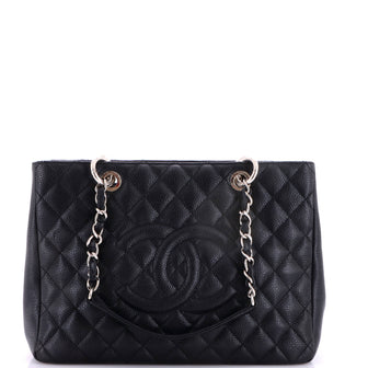 Chanel Grand Shopping Tote Quilted Caviar