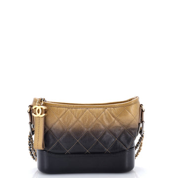 Chanel Gabrielle Hobo Quilted Ombre Goatskin Small