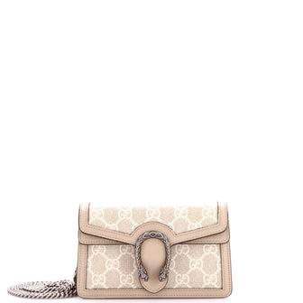 Gucci Dionysus Bag GG Coated Canvas with Leather Super Mini