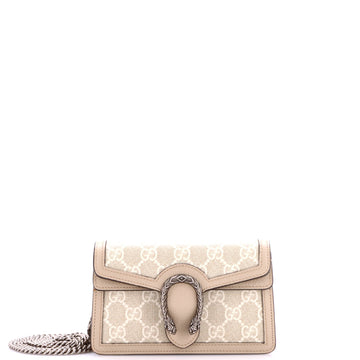 Gucci Dionysus Bag GG Coated Canvas with Leather Super Mini