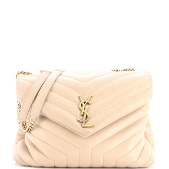Saint Laurent Loulou Shoulder Bag Matelasse Chevron Leather Medium