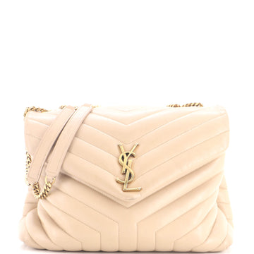 Saint Laurent Loulou Shoulder Bag Matelasse Chevron Leather Medium