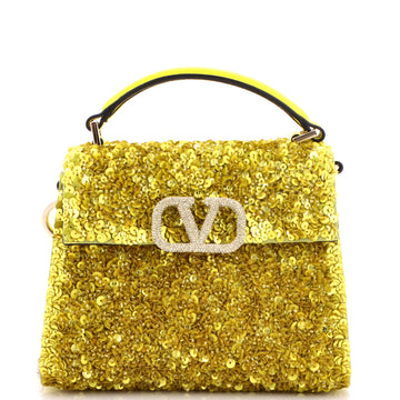 Valentino Garavani VSling Top Handle Bag Sequins Mini