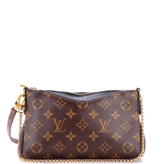 Louis Vuitton Pallas Clutch Monogram Canvas with Leather