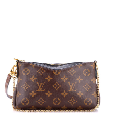 Louis Vuitton Pallas Clutch Monogram Canvas with Leather