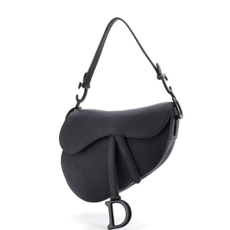 Christian Dior Ultra Matte Saddle Handbag Leather Medium