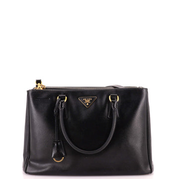 Prada Double Zip Lux Tote Saffiano Leather Medium
