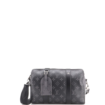 Louis Vuitton City Keepall Bag Reverse Monogram Eclipse Canvas
