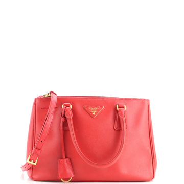 Prada Double Zip Lux Tote Saffiano Leather Medium