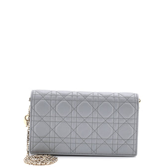 Christian Dior Lady Dior Chain Pouch Cannage Quilt Lambskin