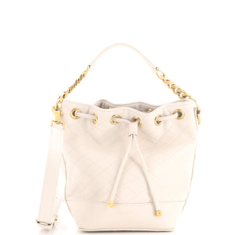 Saint Laurent Emmanuelle Bucket Bag Quilted Leather Small