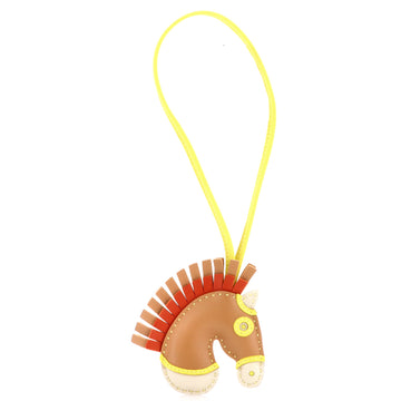 Hermes GeeGee Camail Bag Charm Leather