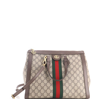 Gucci Ophidia Top Handle Tote GG Coated Canvas Medium